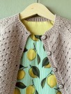 Kort Cardigan Lilla thumbnail