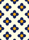 Blå Blomst- Orange thumbnail